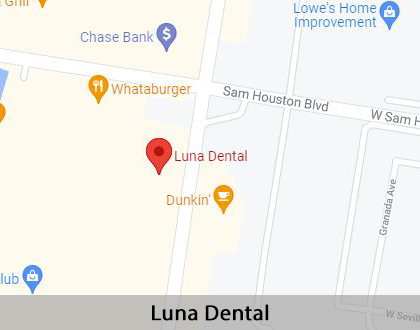 Map image for Dental Services in McAllen, TX