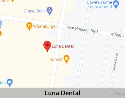 Map image for Dental Cleaning and Examinations in McAllen, TX